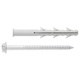 [CP TC-6E] Taco clavable poliamida 6.6. Taco de 6 alas con tornillo hexagonal - [TCA] Taco clavable poliamida 6.6 - INDEX®‎ A Pe